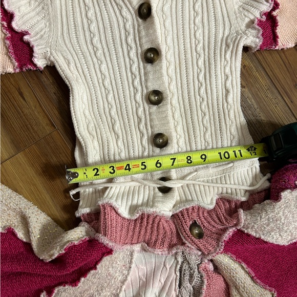 Upcycled Handmade Sweater Coat - Picture 14 of 15